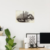 Poster Place de la Concorde, Paris (Bureau à domicile)