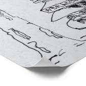 Poster Place de L'Hotel de Ville | Aix en Provence (Coin)