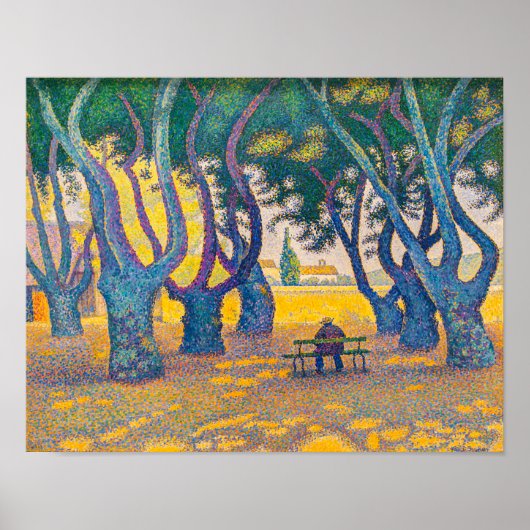 Poster Place des Lices, St Tropez | Paul Signac | (Devant)