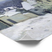 Poster Place du Chenil à Marly-le-Roi, Neige, 1876 (Coin)