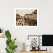 Poster Place du Théâtre Français, Pluie (Bureau à domicile)