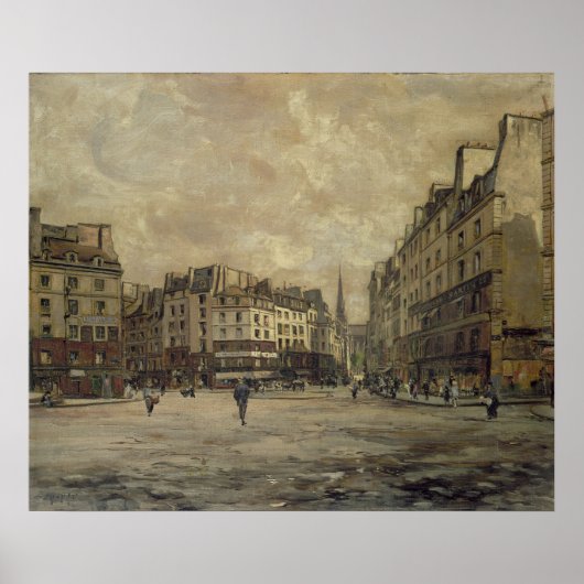 Poster Place Maubert, Paris, 1888 (Devant)