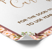 Poster Place Recette Carte Ici Floral Frame Douche Pannea (Coin)