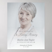 Poster Place réservée pour les proches souvenir de mariag (Devant)