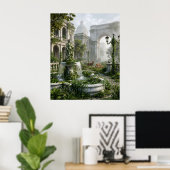 Poster Place silencieux avec faune (Bureau à domicile)