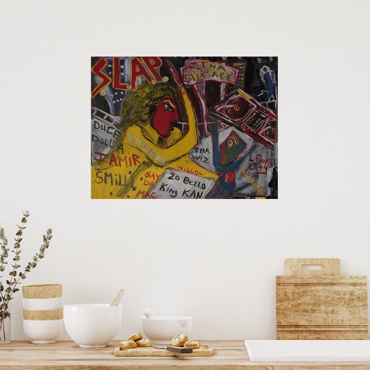 POSTER PLACER LA BANDE DE MÉLANGE (Cuisine)