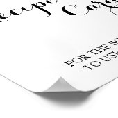 Poster Placer la carte de recette ici Eucalyptus Douche s (Coin)