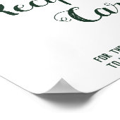 Poster Placer la carte de recette ici Eucalyptus Douche s (Coin)