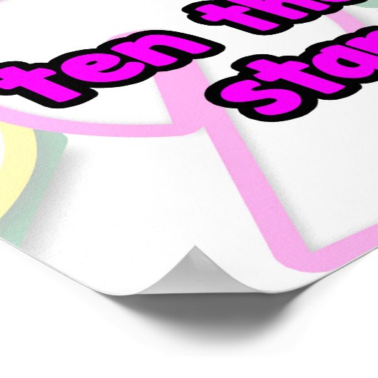 Poster Placer la valeur mathématique Parler = Poster/Orga (Coin)