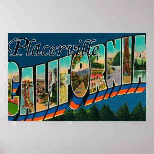 Poster Placerville, la Californie - grandes scènes de