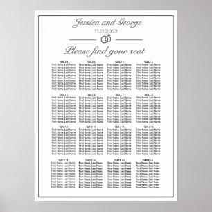 Poster Places blanches minimalistes modernes Graphique 16