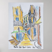 Poster Placette Abbe Robert Jarred | Vieux Nice, France (Devant)