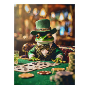 Poster Placez vos paris, grenouille de jeu