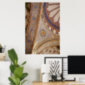 Poster Plafond de la Mosquée Bleue (Bureau à domicile)