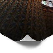 Poster Plafond de la Mosquée Bleue à Istanbul (Coin)