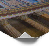 Poster Plafond du Panthéon à Rome, Italie. (Coin)