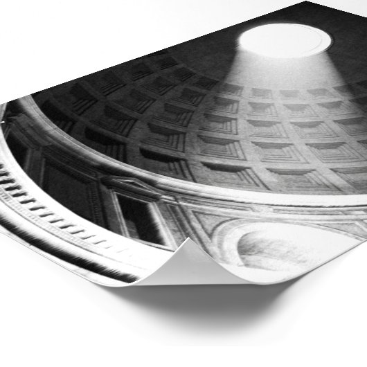 Poster Plafond du Panthéon - Rome, Italie (Coin)