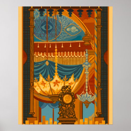 Poster Plafond mystique Imprimer à partir de la salle mus (Devant)