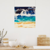Poster Plage (Cuisine)