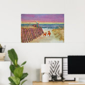 Poster Plage (Bureau à domicile)