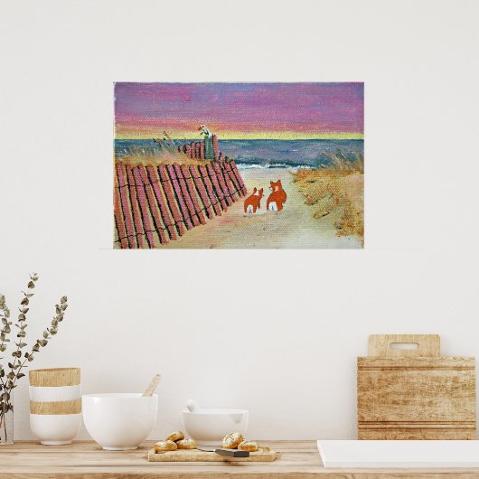 Poster Plage (Cuisine)