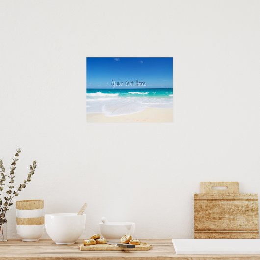 Poster Plage (Cuisine)