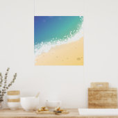 Poster Plage (Cuisine)