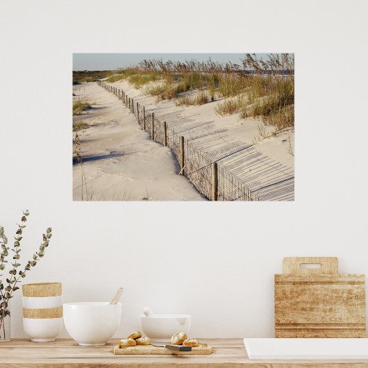 Poster Plage (Cuisine)