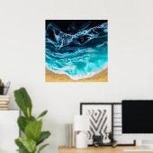 Poster Plage (Bureau à domicile)