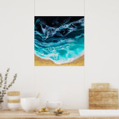 Poster Plage (Cuisine)