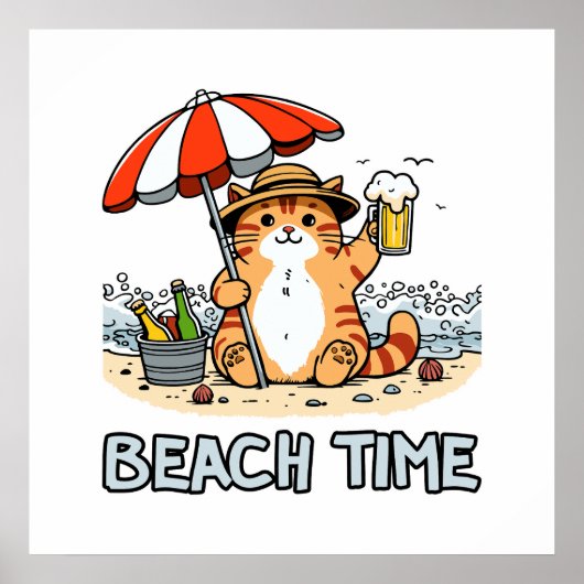 Poster Plage 2 (Devant)