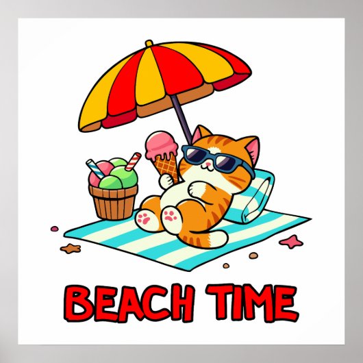 Poster Plage 3 (Devant)