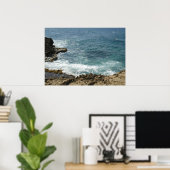Poster Plage à l'océan (Bureau à domicile)