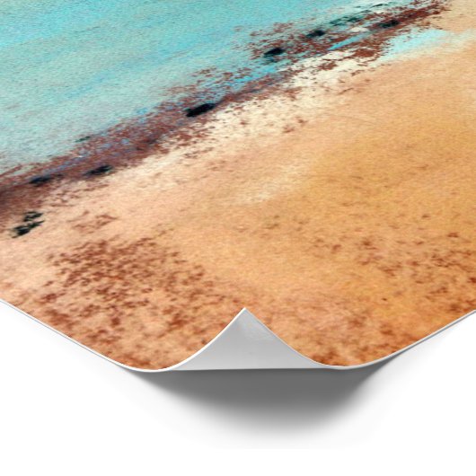 Poster Plage à Low Tide (Bouche de la rivière), Edgar Deg (Coin)