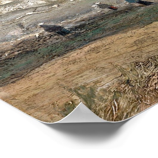 Poster Plage à Scheveningen dans Stormy Météo par Vincent (Coin)