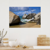 Poster Plage à Virgin Gorda, Îles Vierges britanniques (Cuisine)