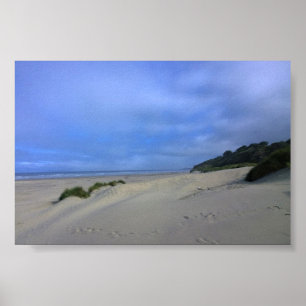 Poster Plage à Yaquina Bay, Newport, OU