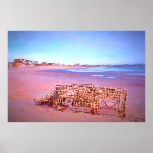 Poster Plage abandonnée (Devant)