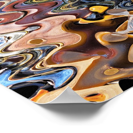 POSTER PLAGE ABSTRAITE (Coin)