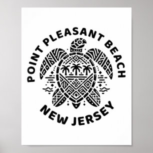 Poster Plage agréable Int New Jersey Nj Garçon Fille Homm