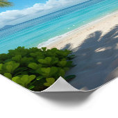 Poster Plage américaine déserte (Coin)