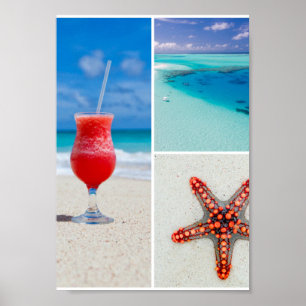 Poster Plage amusant