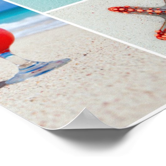 Poster Plage amusant (Coin)