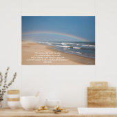 Poster Plage, arc-en-ciel et sens de la vie (Cuisine)