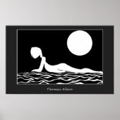Poster Plage au clair de lune (Devant)