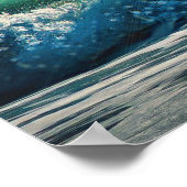 Poster Plage au coucher du soleil (Coin)