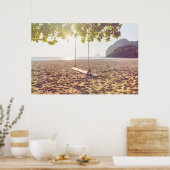Poster Plage au coucher du soleil (Cuisine)