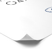 Poster Plage Bachelorette Côte Cowgirl bleu Bachelorette  (Coin)