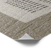 Poster Plage balnéaire & Mariage de sable Carte de siège (Coin)