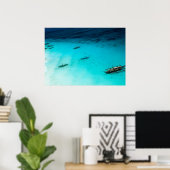 Poster Plage Blanche (Bureau à domicile)